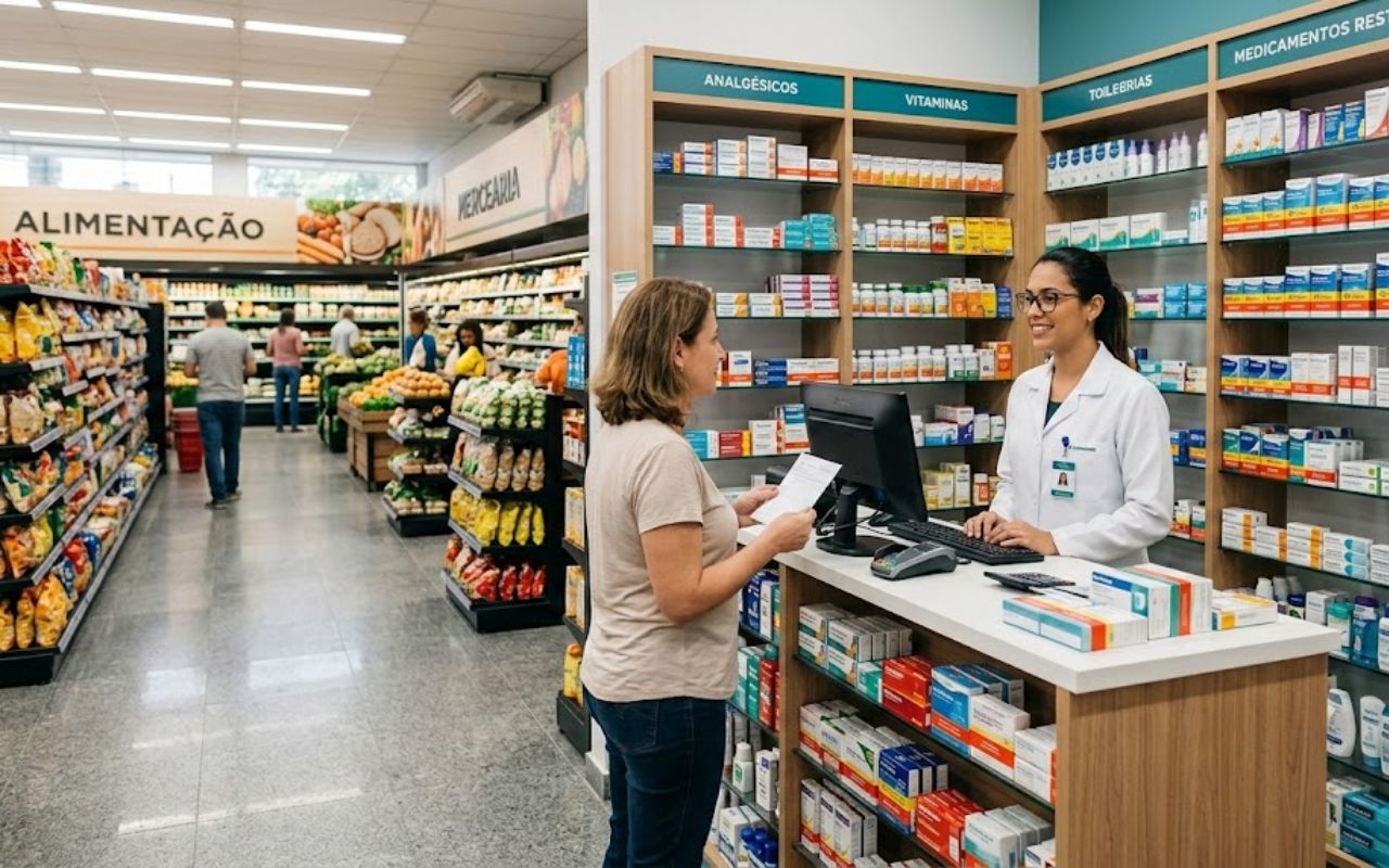 Supermercados aceleram entrada no mercado farmacêutico após sanção de nova lei